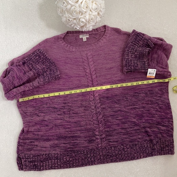 💕 NWT Macys Purple Lilac Ombre Knit Pullover Sweater - Picture 16 of 16